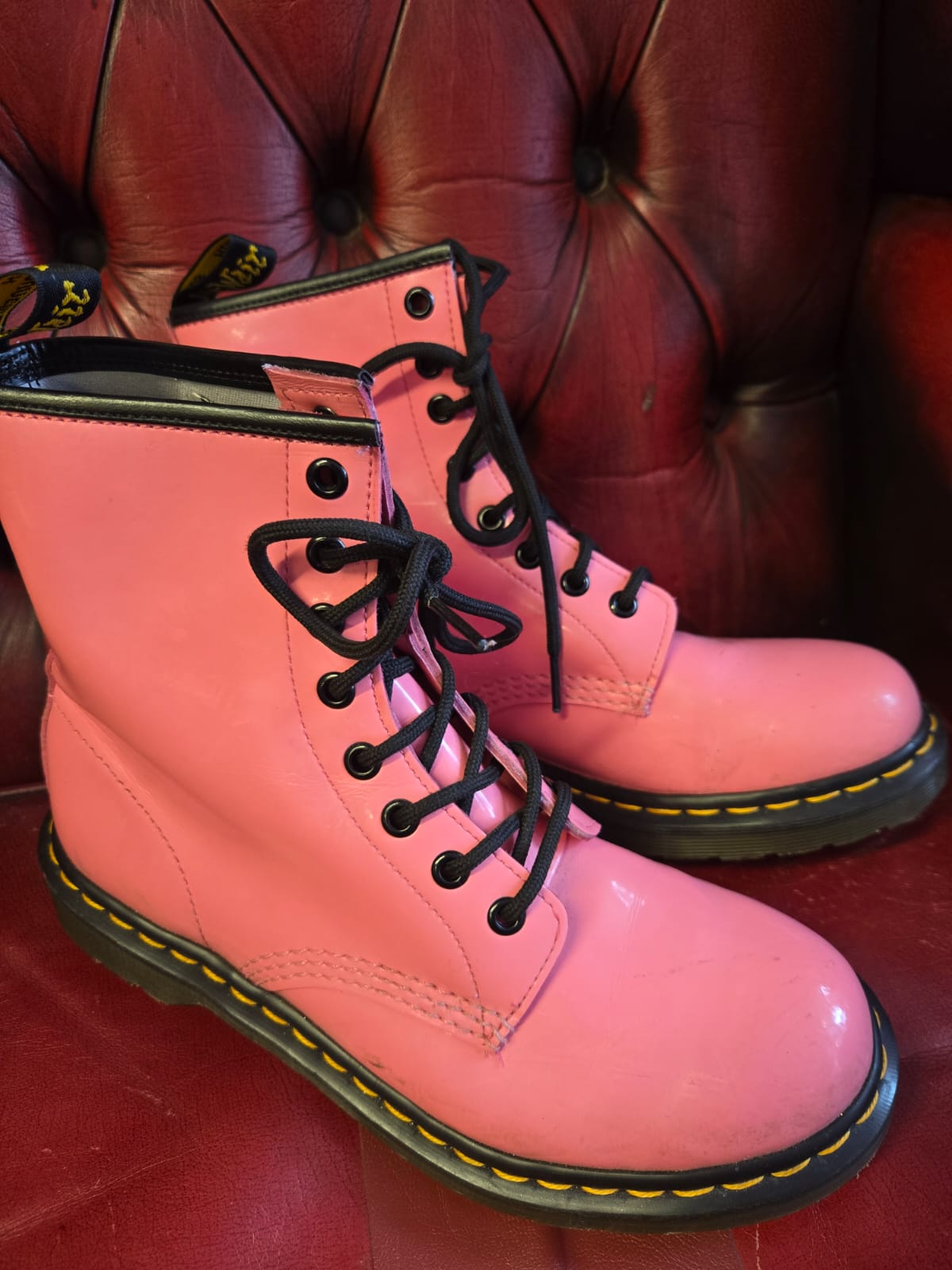 Pink Dr Marten Boots