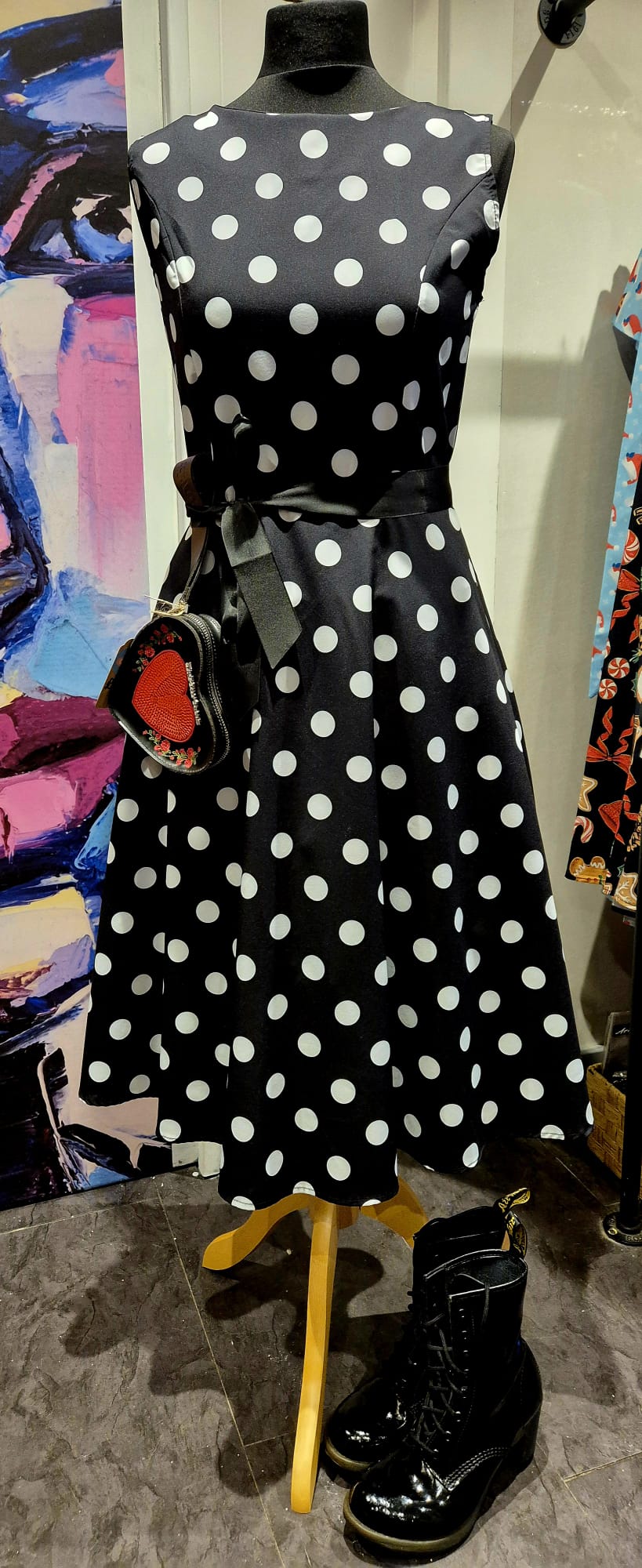 Black Polka Dot Dress
