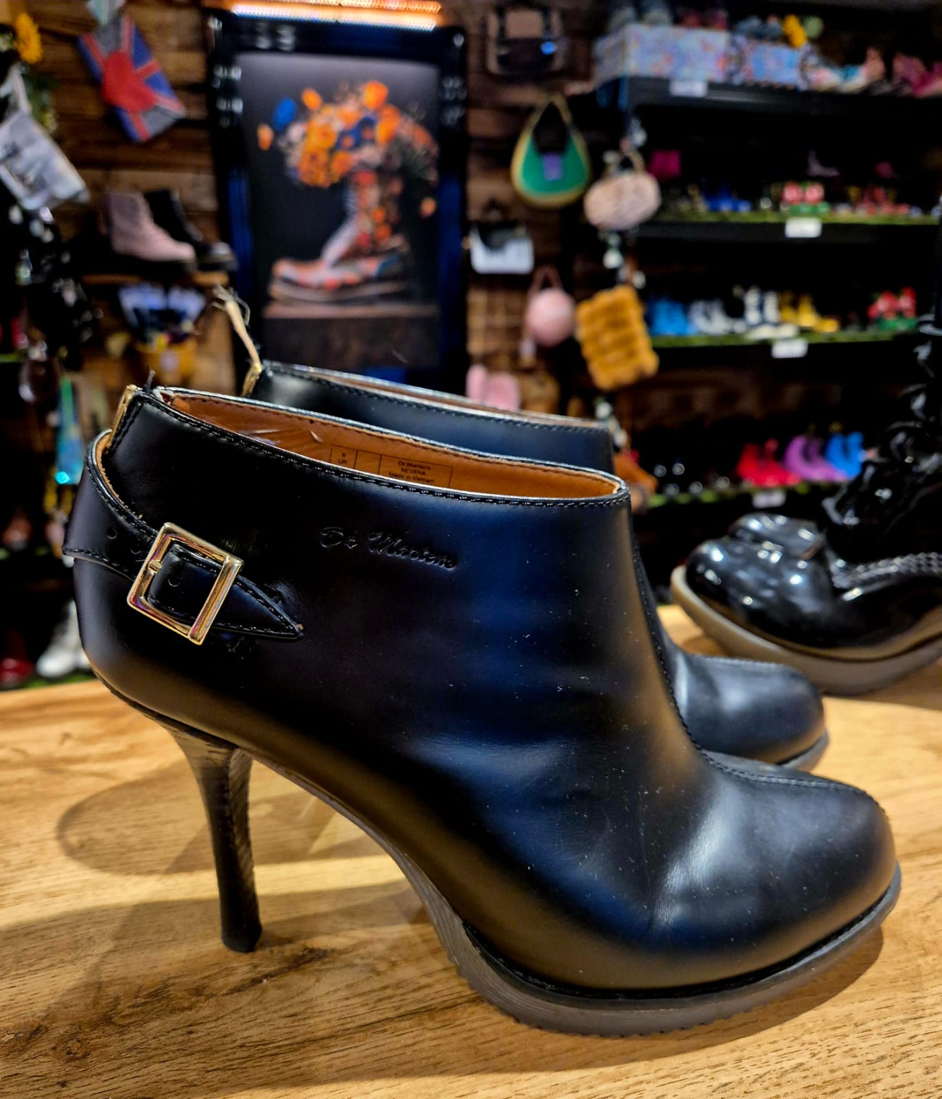 Black Heeled Dr Marten