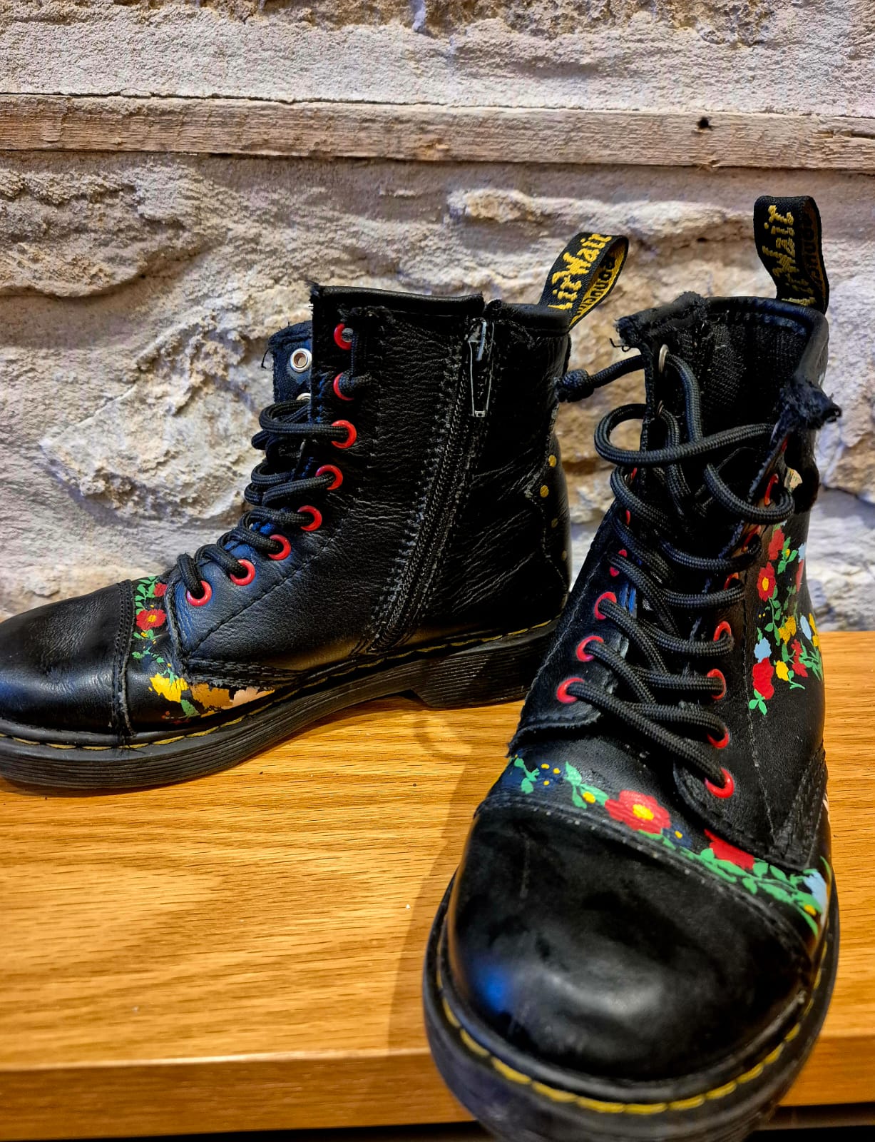 Floral Dr Marten Boots