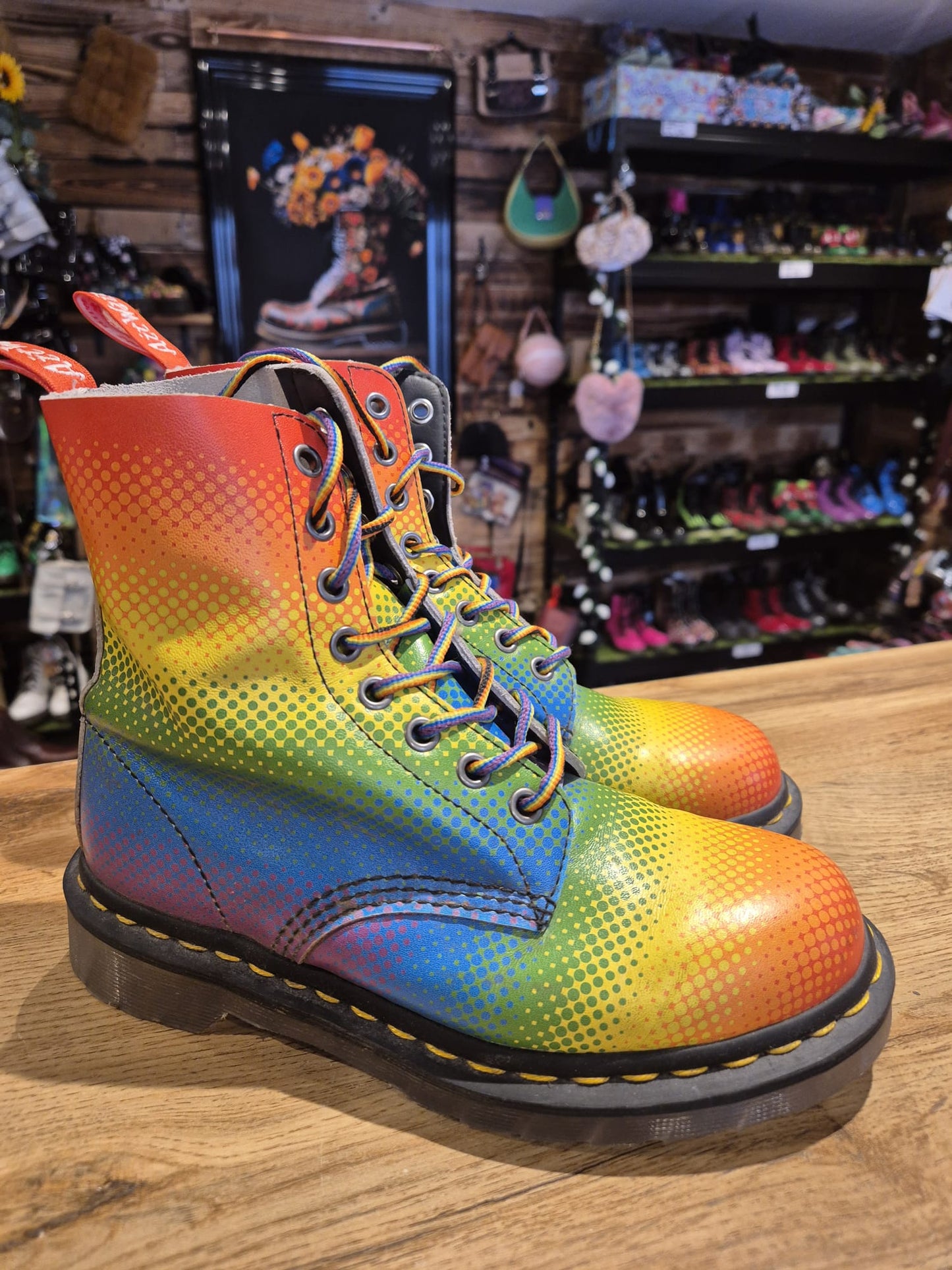 Rainbow Dr Marten Boots