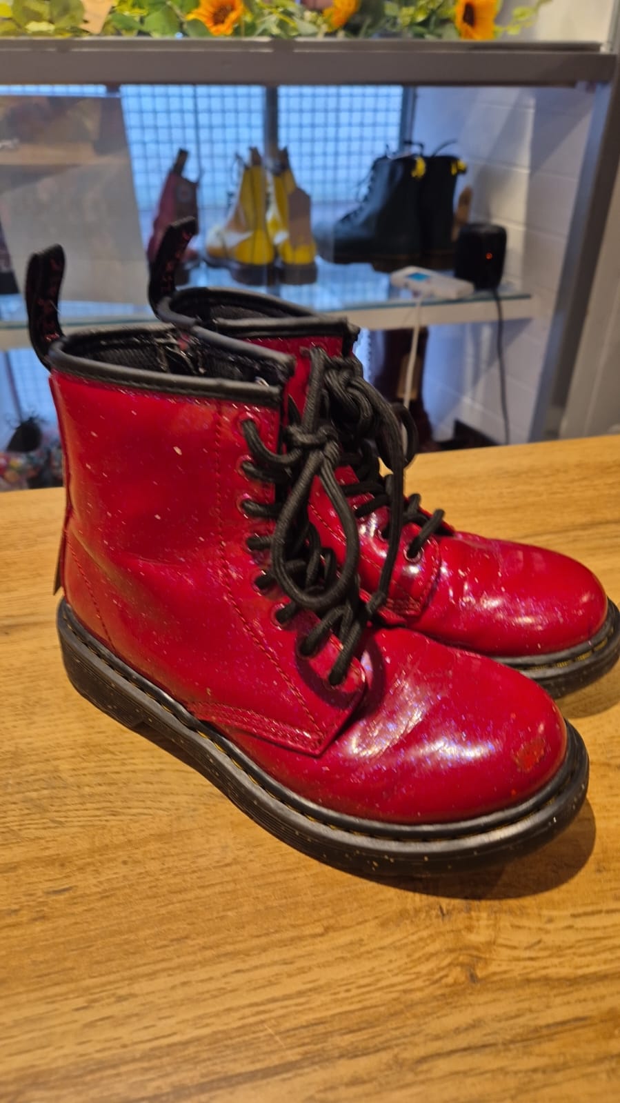 Red Dr Marten Boots