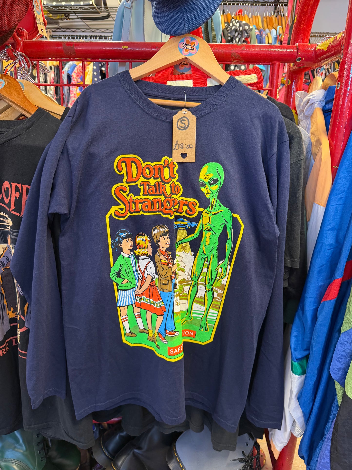 Don’t Talk To Strangers Alien Graphic Tee
