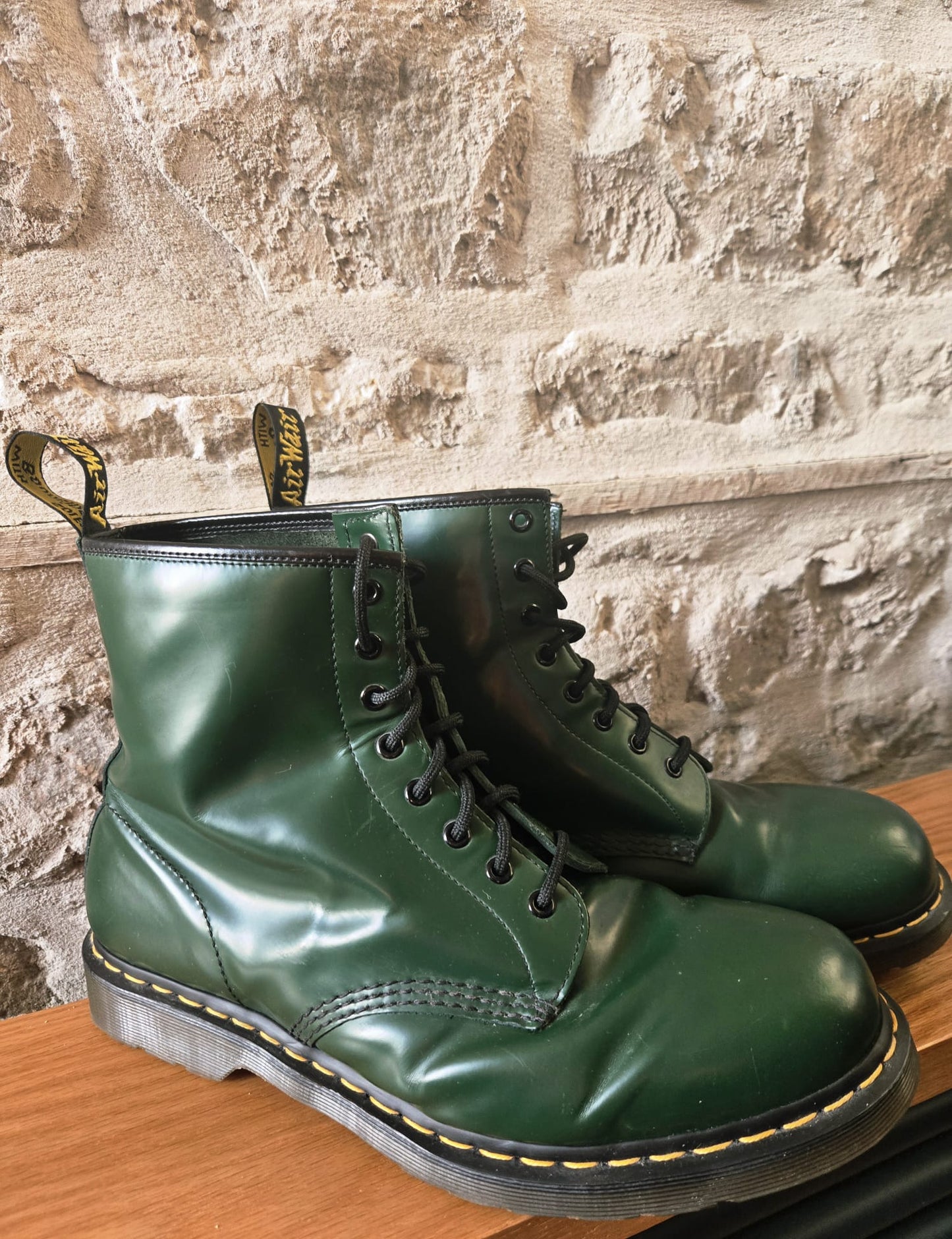 Green Dr Marten Boots