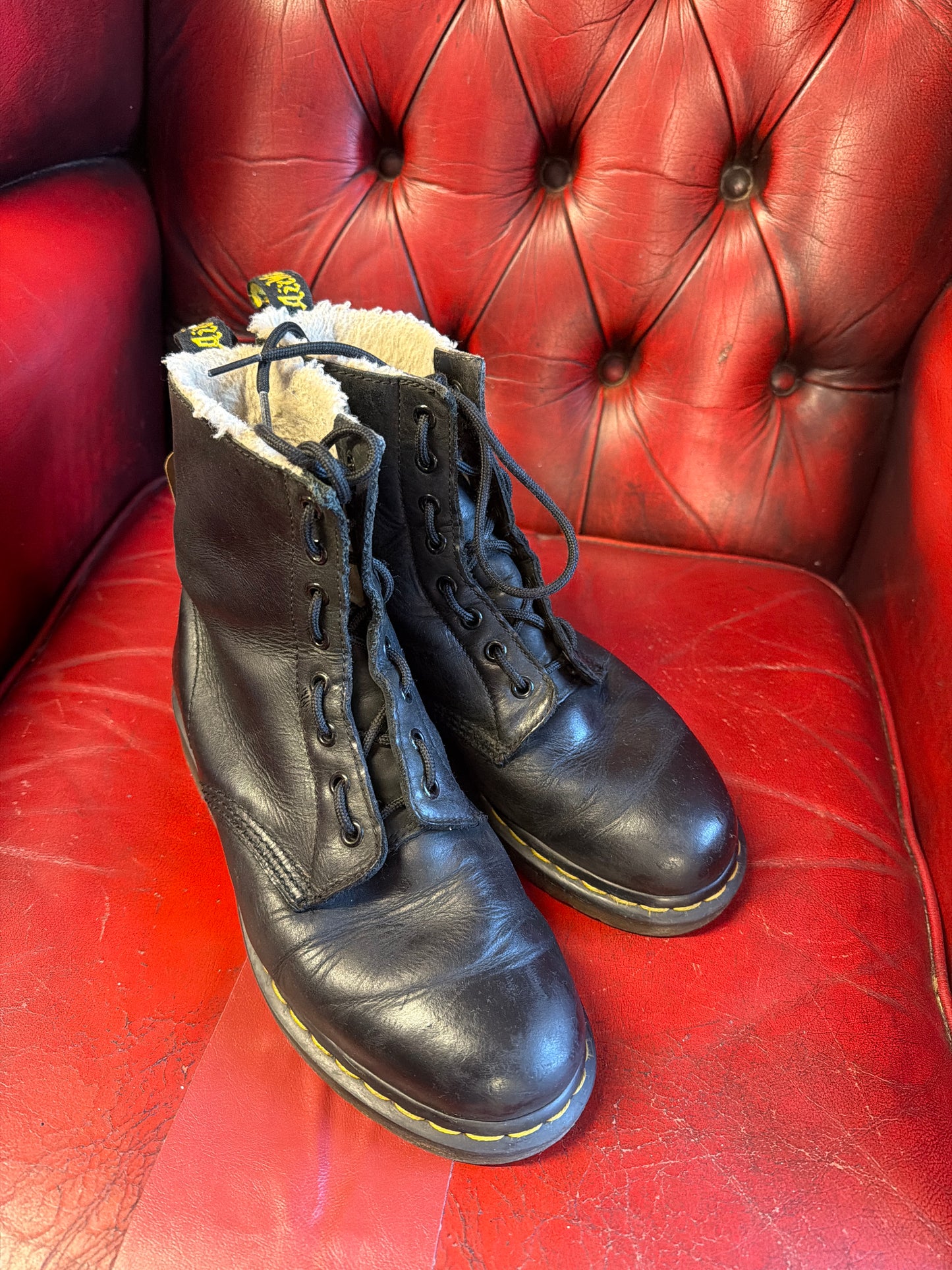 Fur Lined Dr Marten Boots