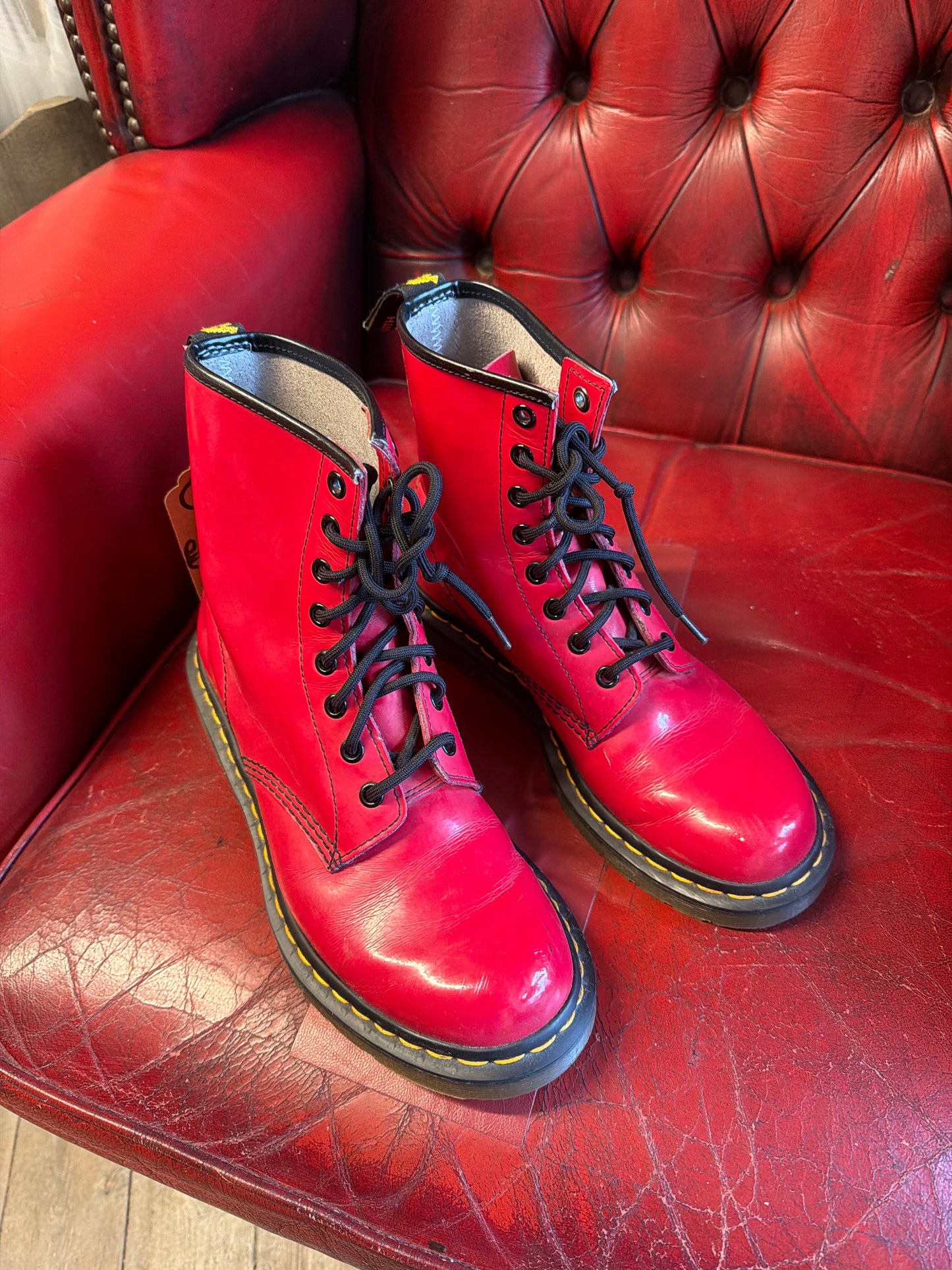 Red Dr Marten Boots