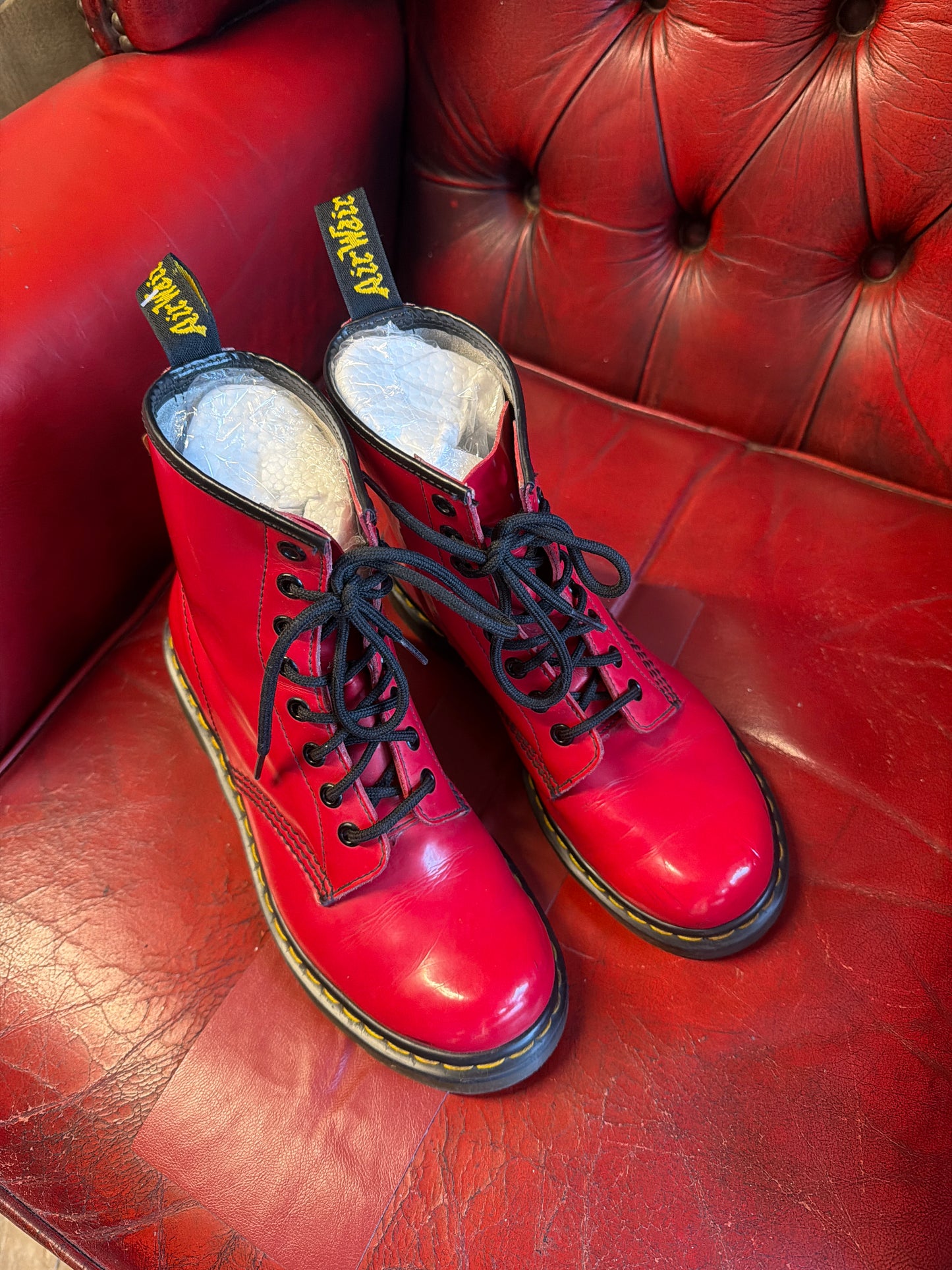 Red Dr Marten Boots