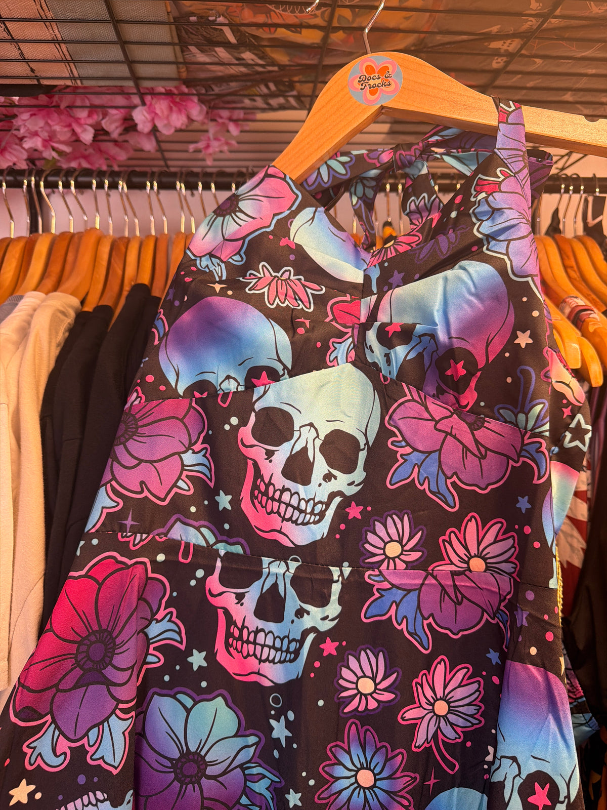 Skull Halter Dress