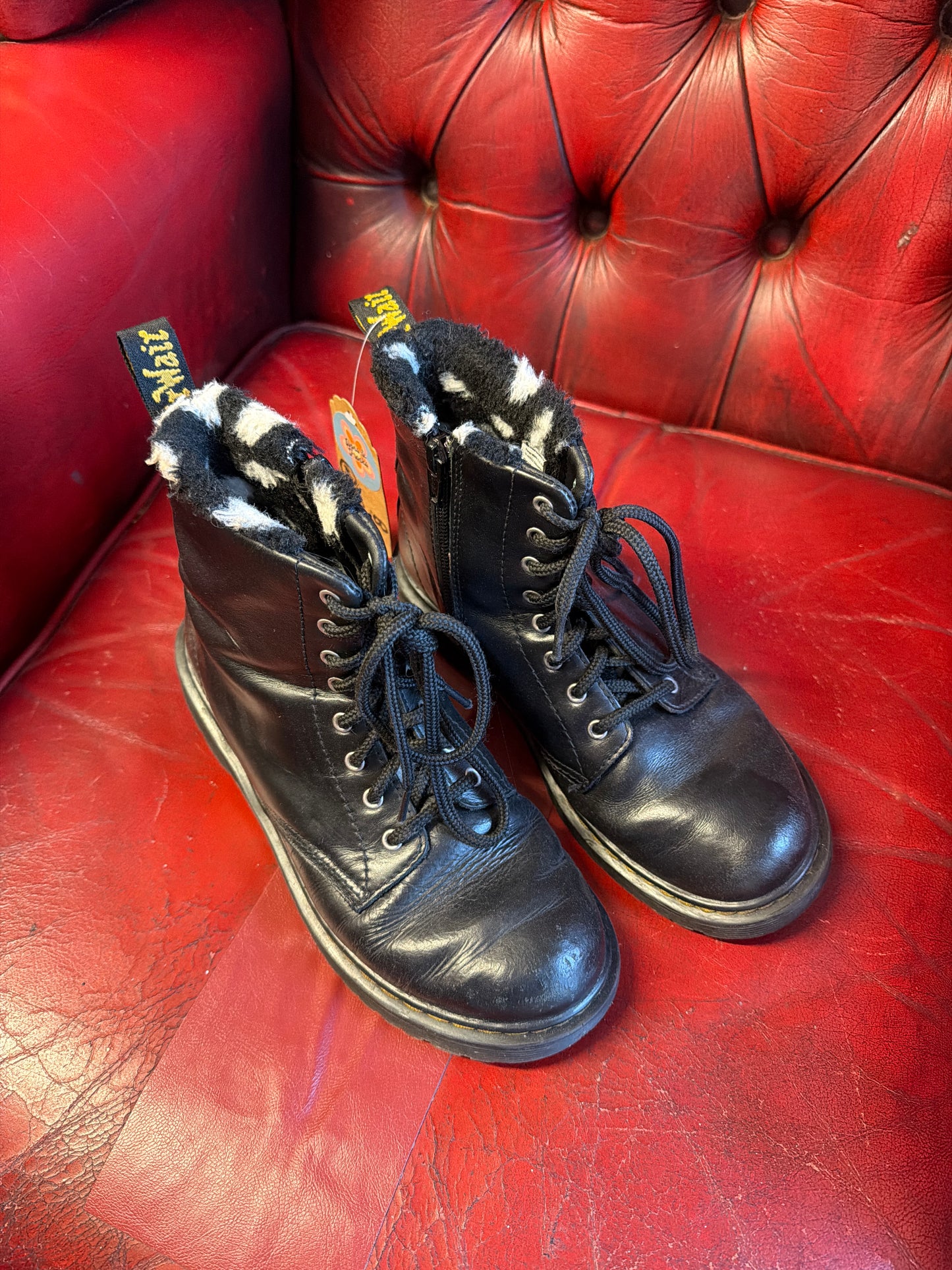 Fur Lined Dr Marten Boots