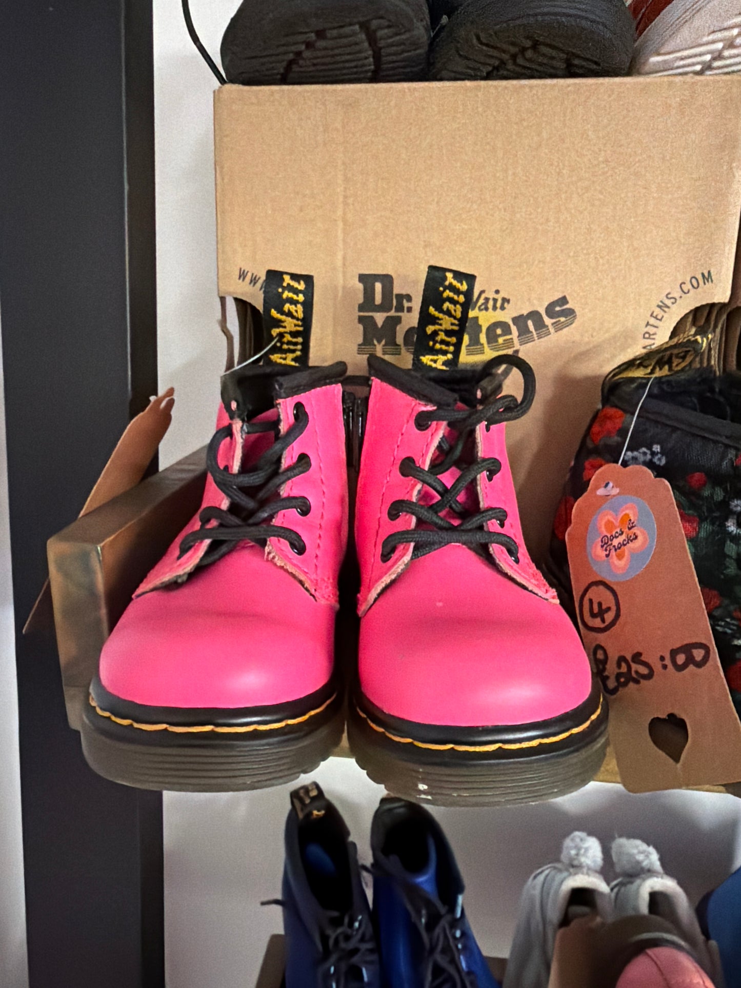 Children’s Pink Dr Marten Boots