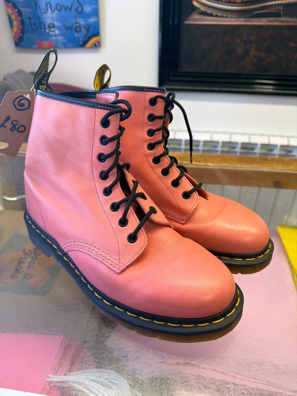 Pink Dr Marten Boots