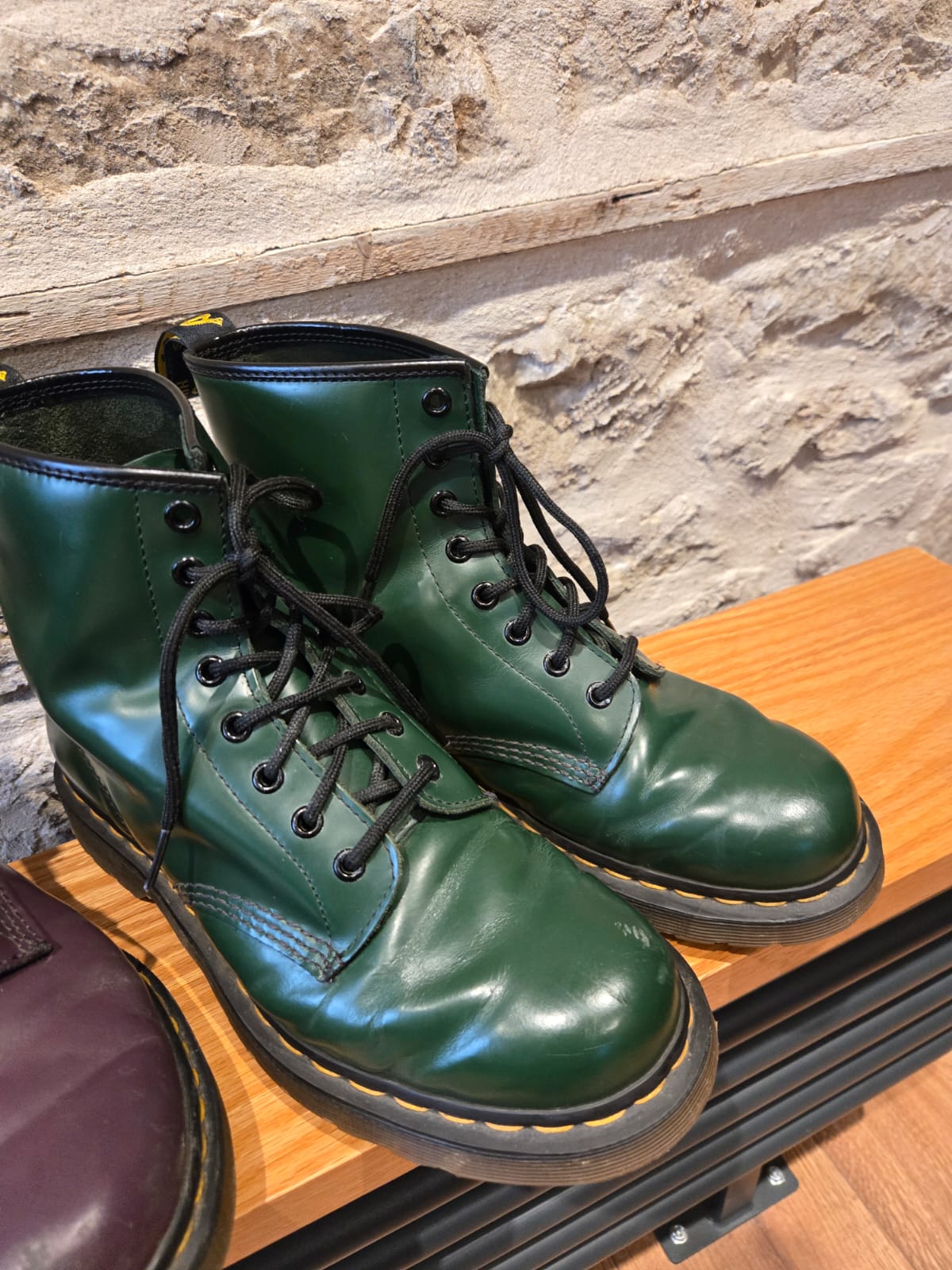 Green Dr Marten Boots
