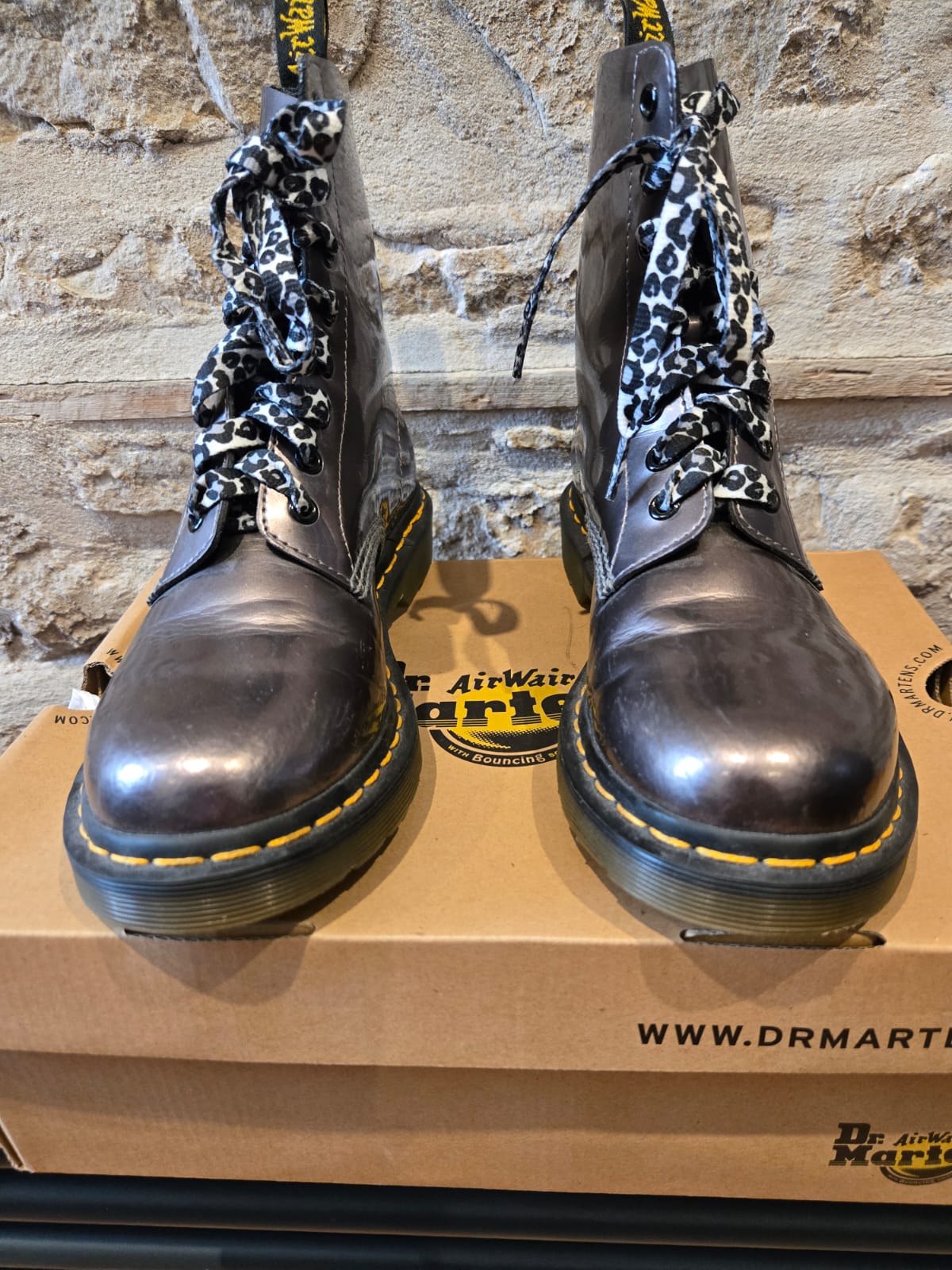 Metallic Dr Marten Boots
