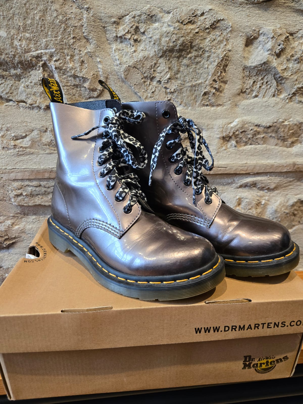 Metallic Dr Marten Boots
