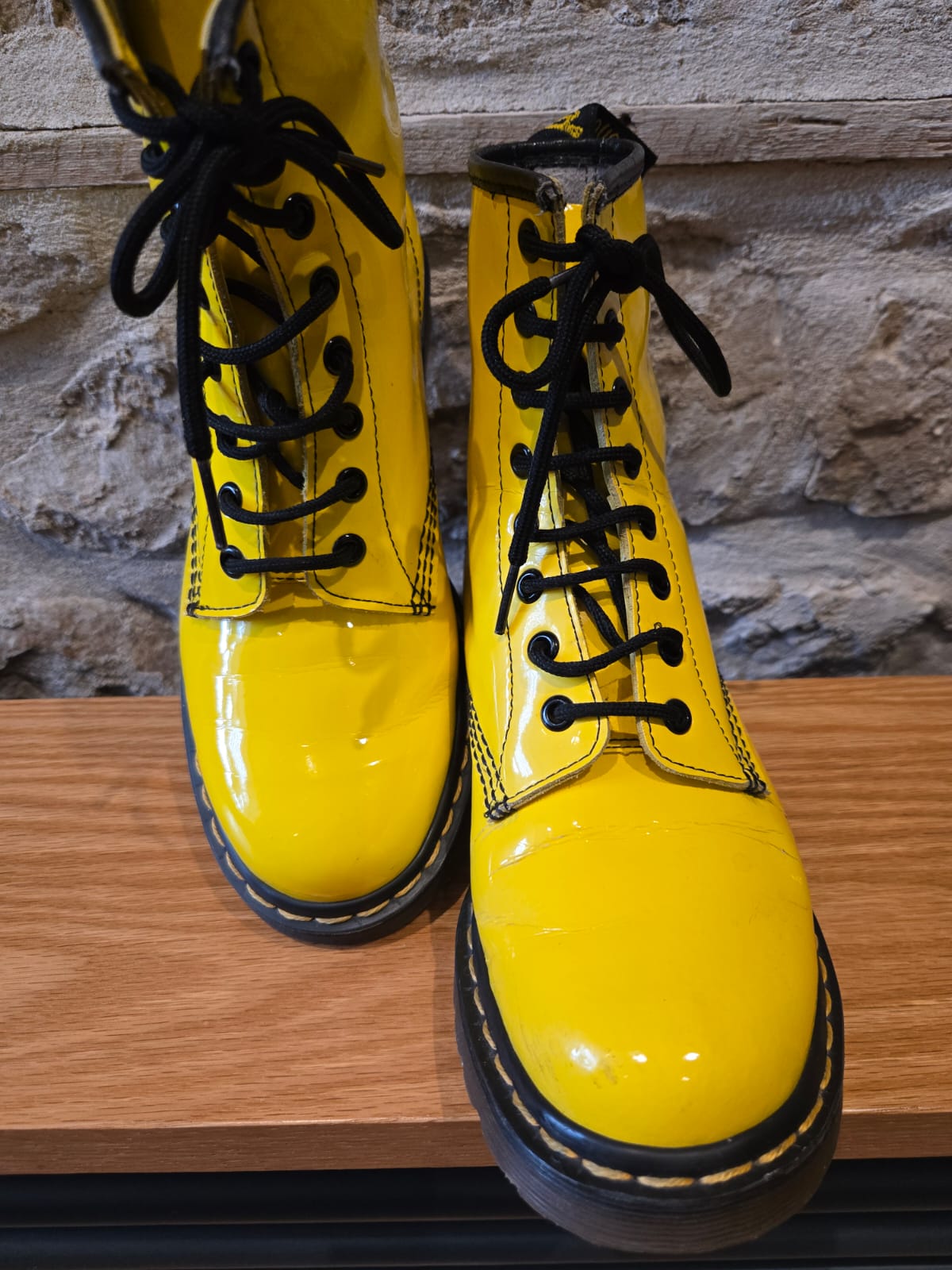 Yellow Dr Marten Boots