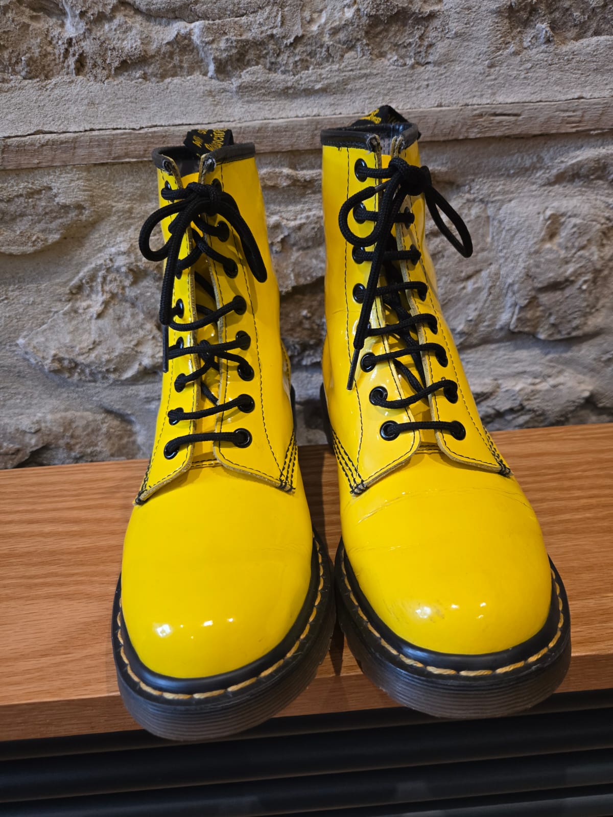Yellow Dr Marten Boots