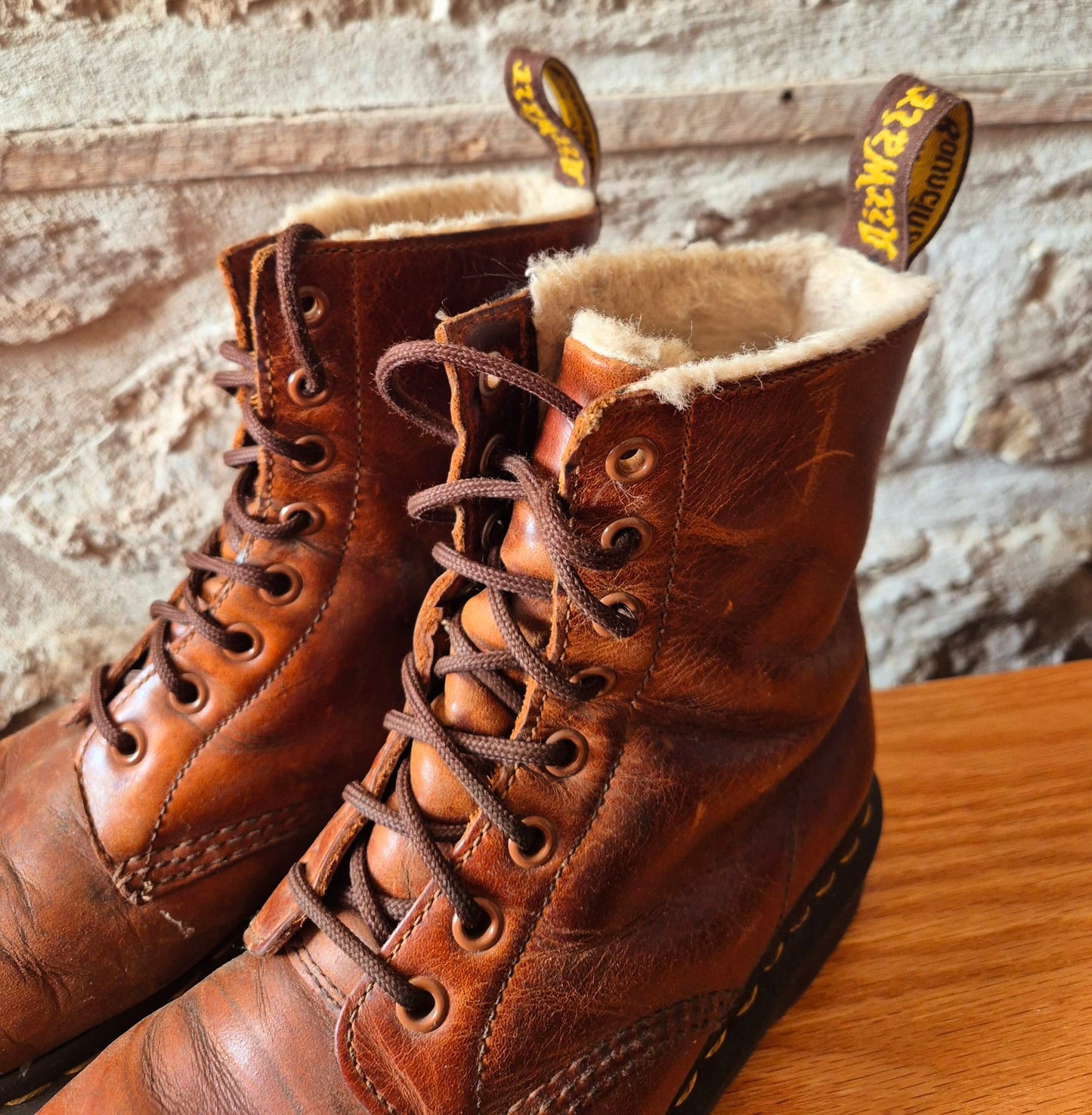Fur Lined Brown Dr Marten Boots