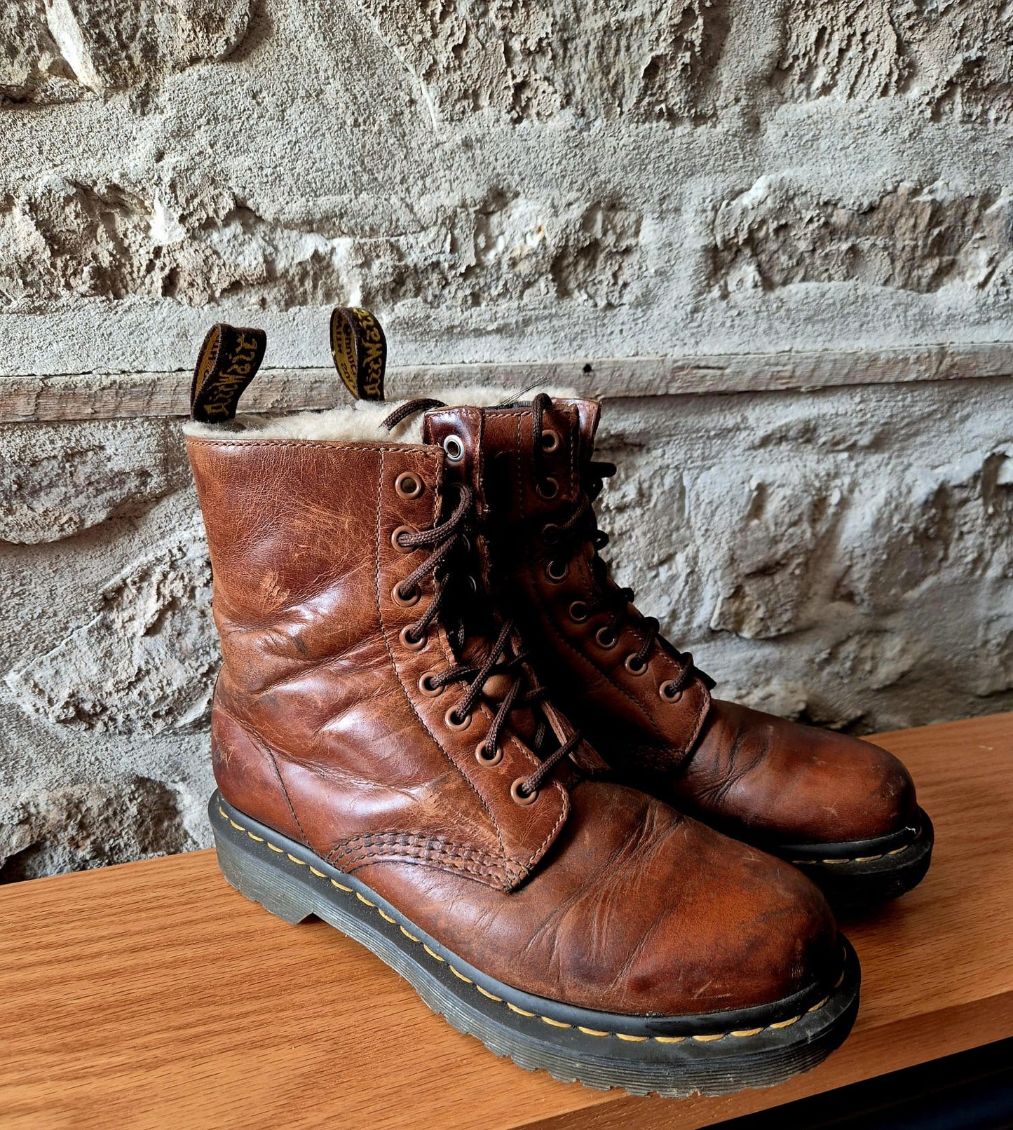 Fur Lined Brown Dr Marten Boots