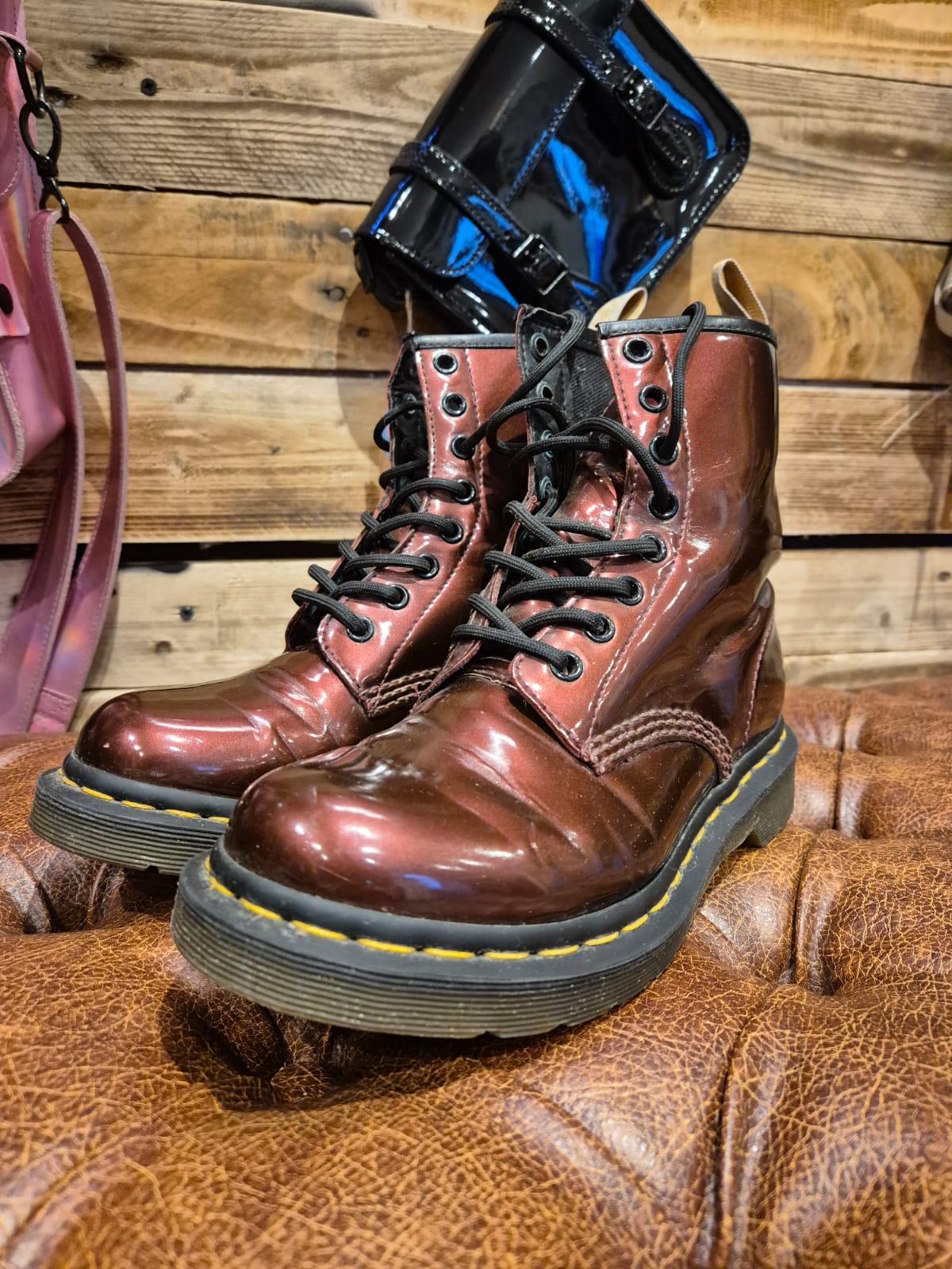 Metallic Dr Marten Boots