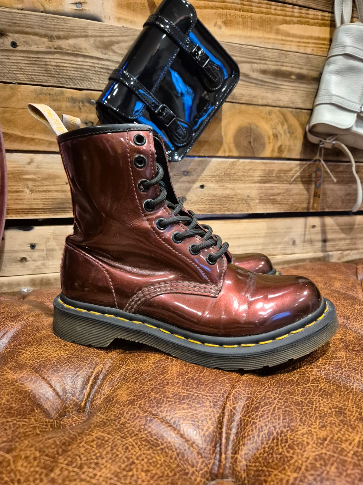Metallic Dr Marten Boots