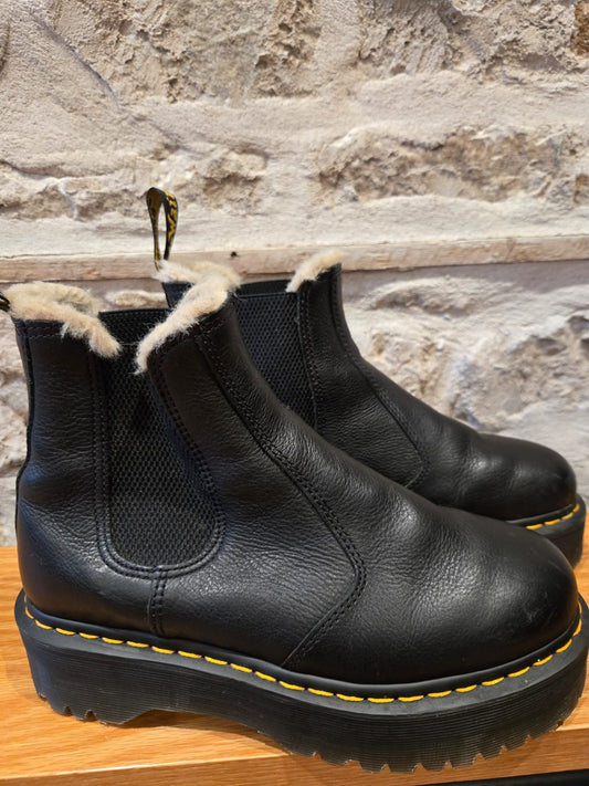Fur Lined Dr Marten Boots