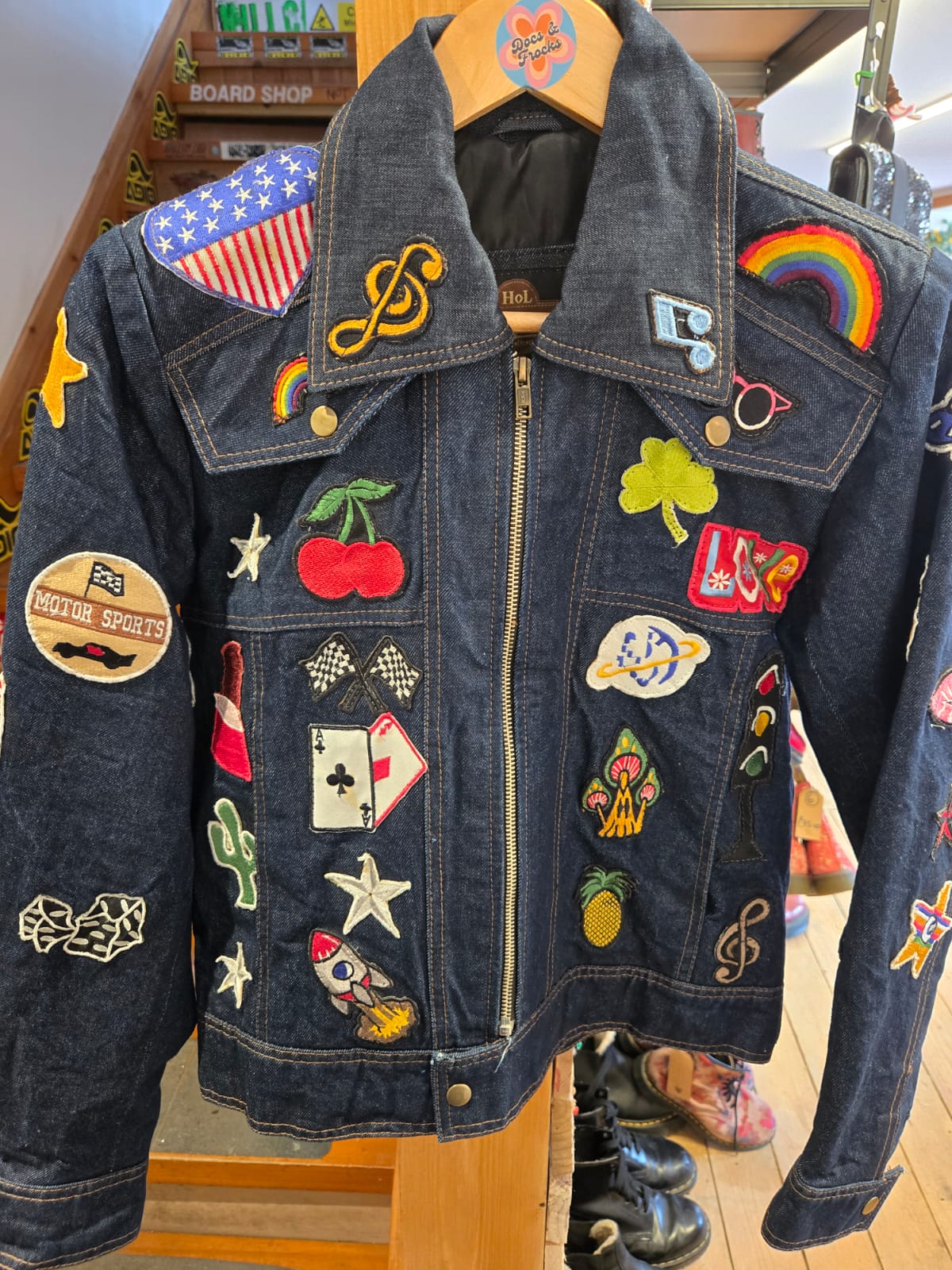 Patch Denim Jacket