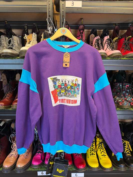 First Division Graphic Purple Sweatshirt