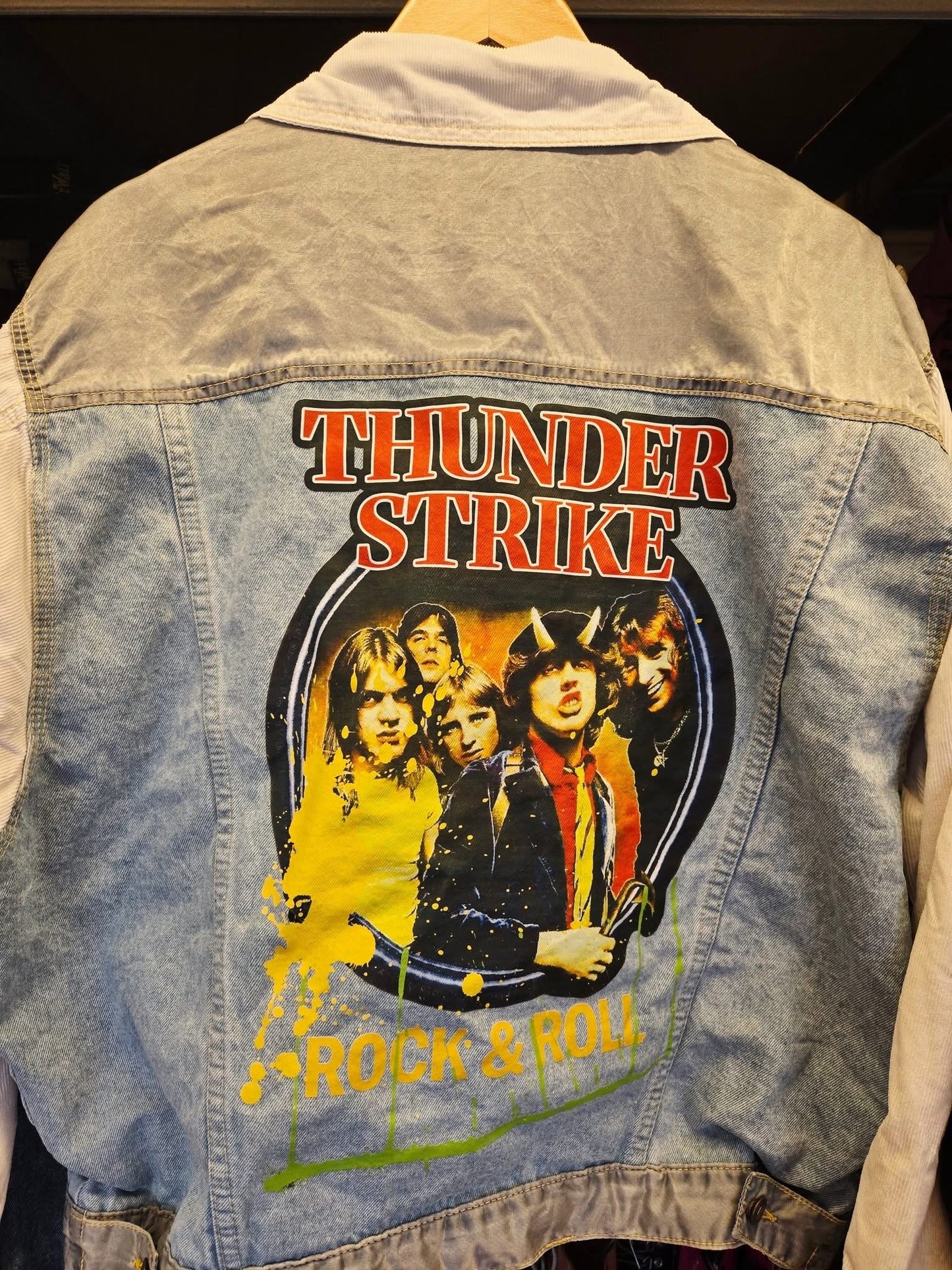 AC/DC Patch Denim Jacket