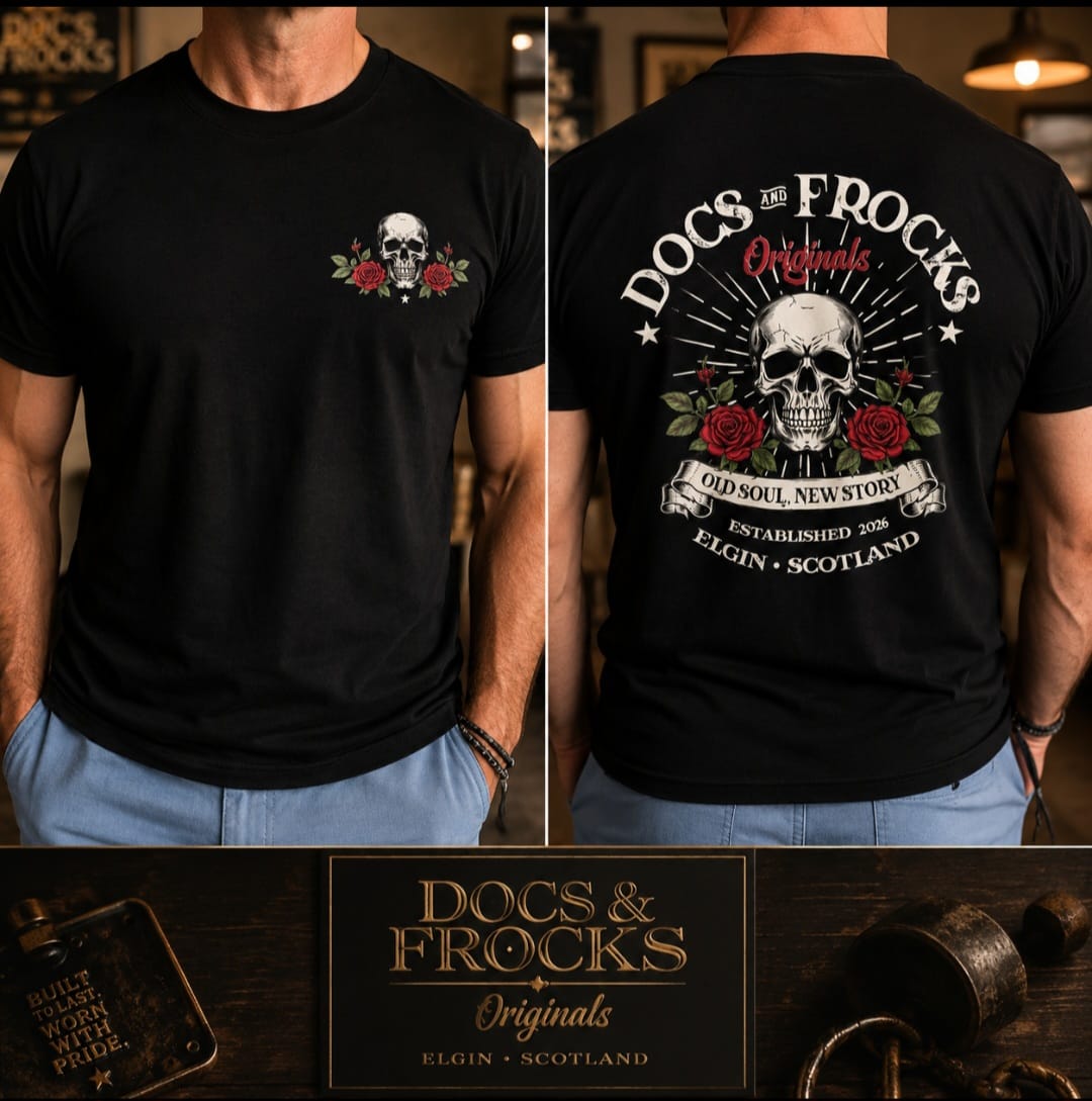 Docs and Frocks Originals ‘Old Soul, New Story’ t-shirt