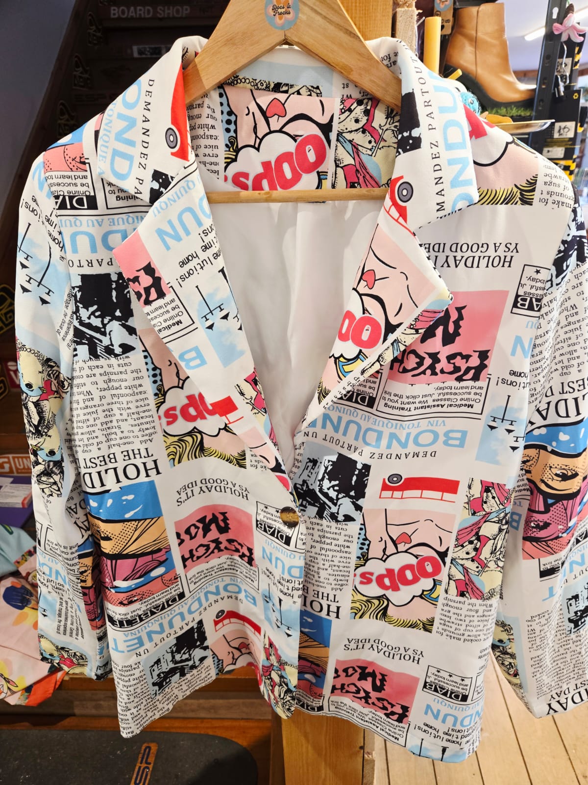 Newspaper Print Shirt