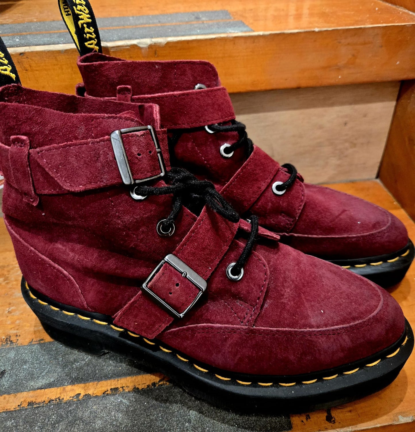 Burgundy Dr Marten Boots