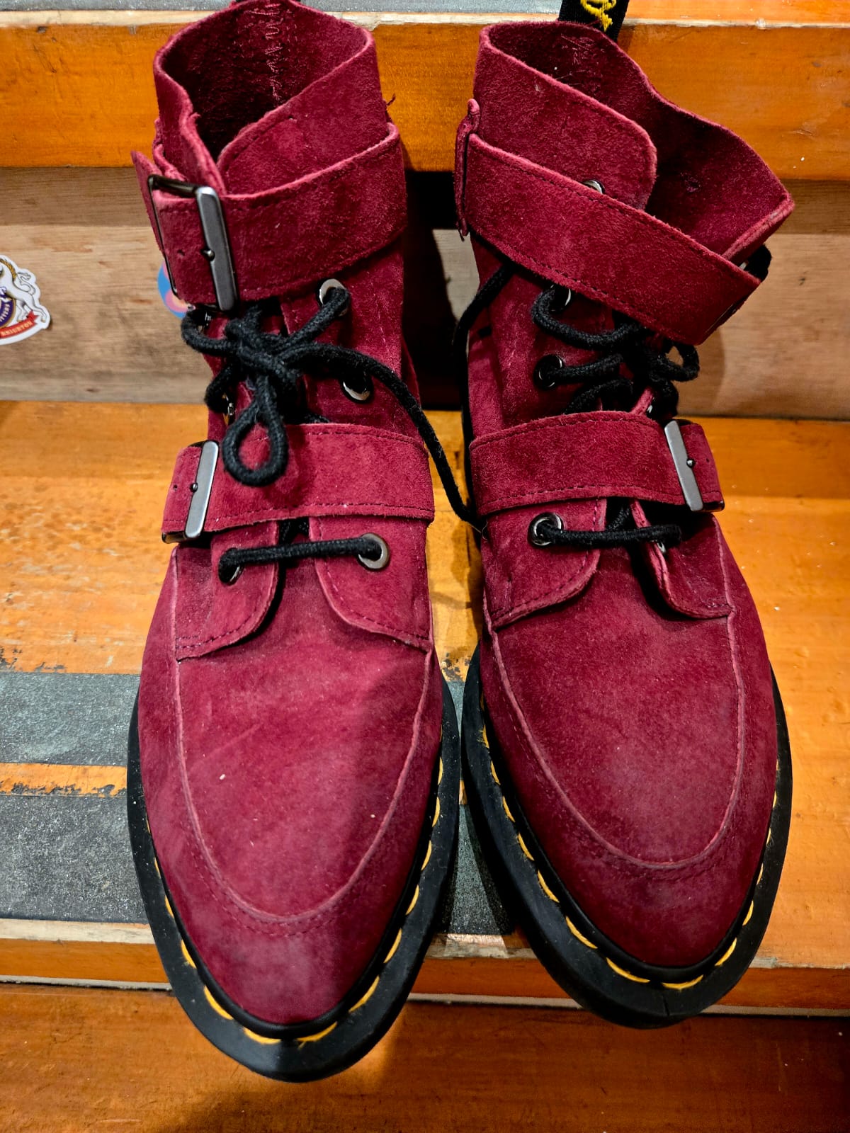 Burgundy Dr Marten Boots
