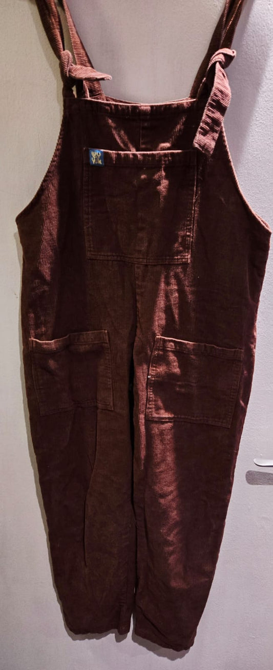 Lucy and Yak Maroon Dungarees