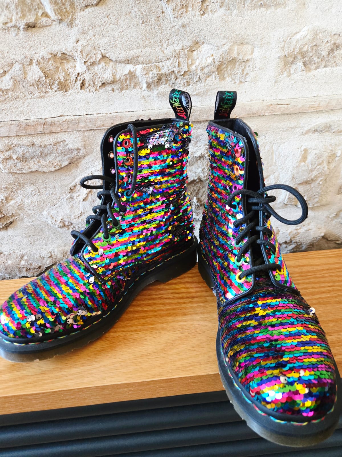 Sequin Dr Marten Boots