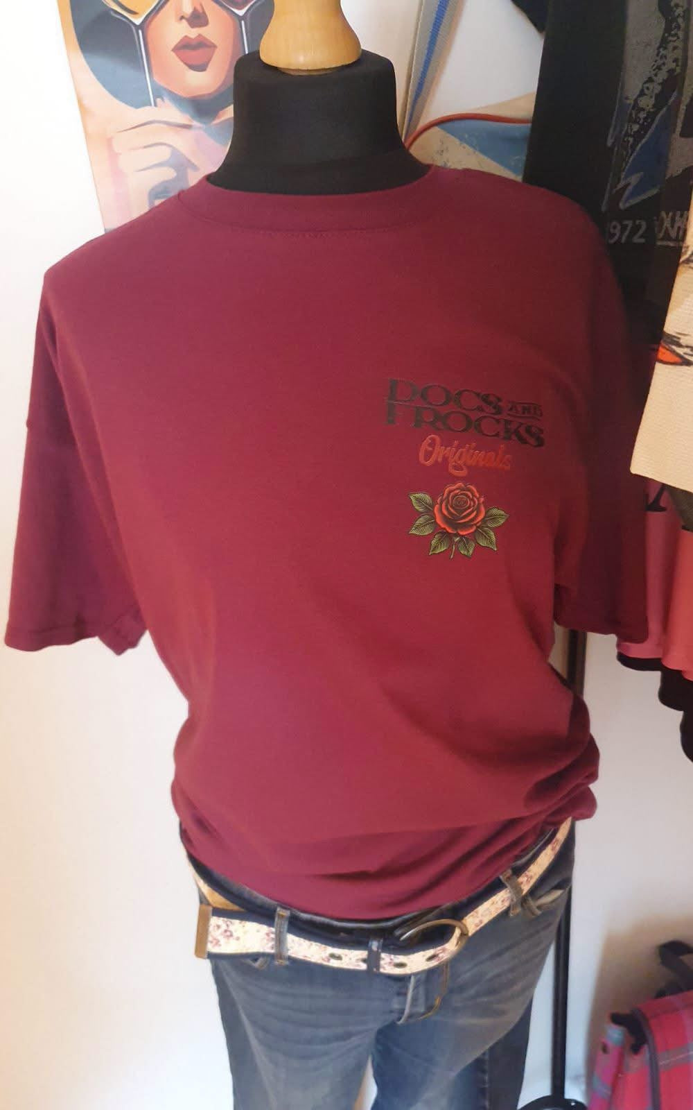 Docs and Frocks Originals ‘Curated not manufactured’ t-shirt