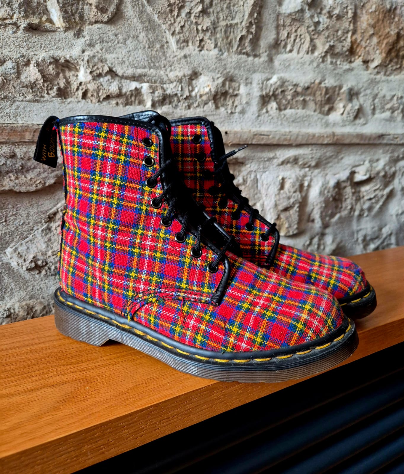 Red Tartan Boots