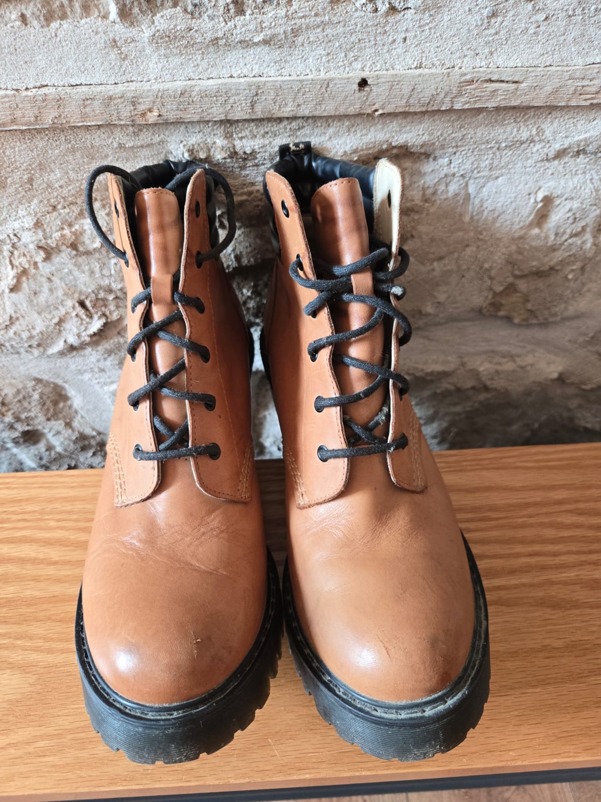Brown Heeled Dr Marten Boots