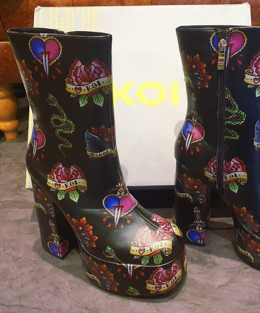 Koi Heeled Boots