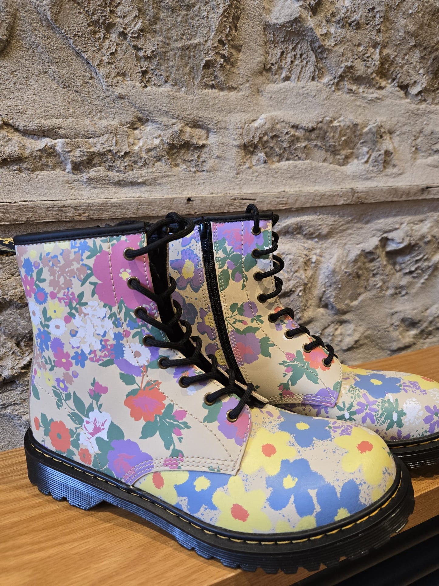 Pastel Floral Dr Marten Boots