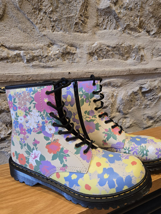 Pastel Floral Dr Marten Boots