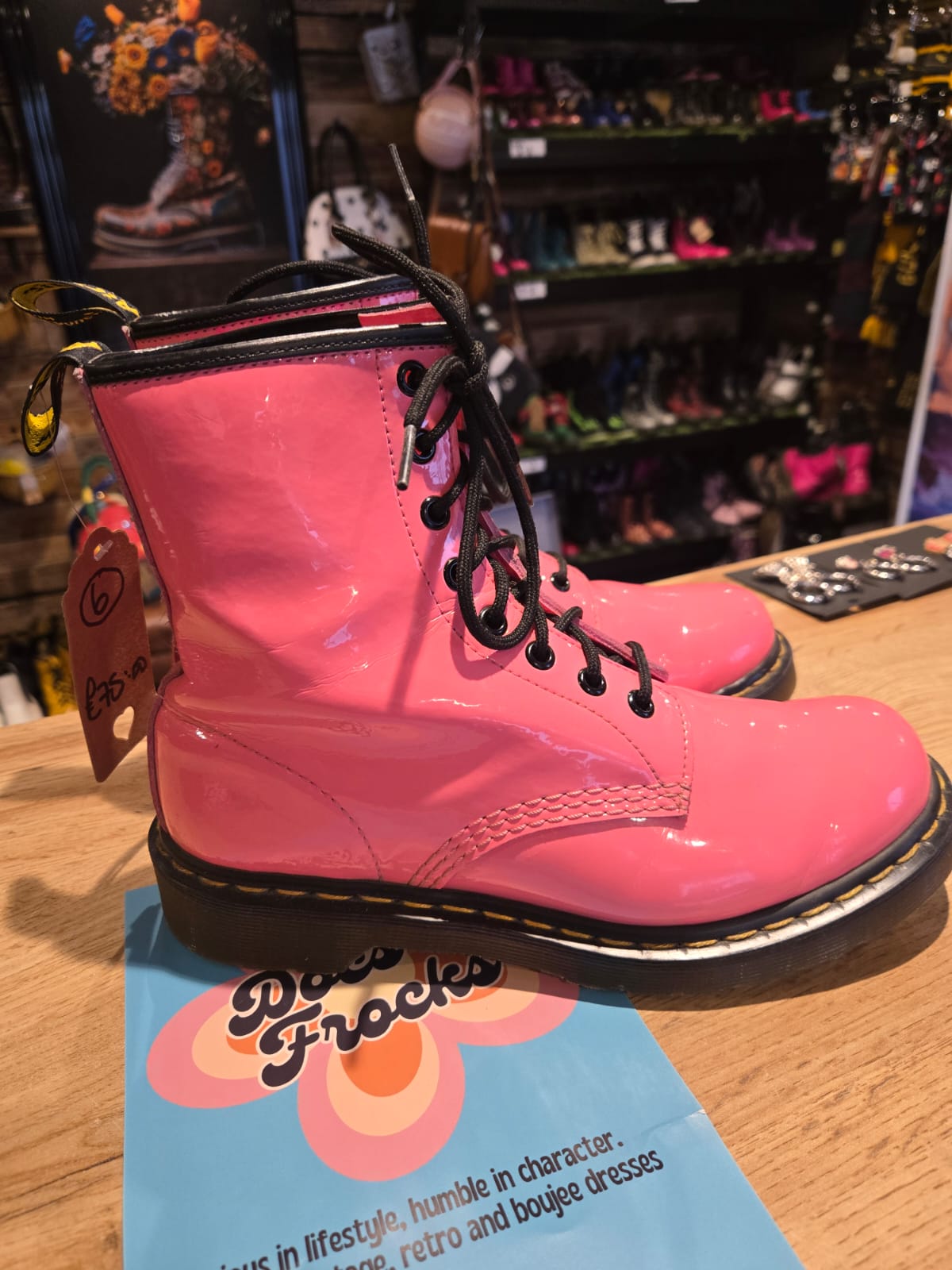 Pink Dr Marten Boots