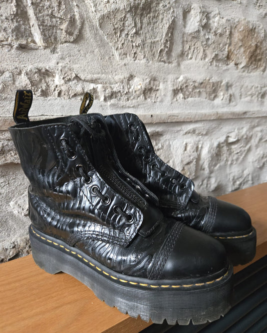 Zebra Sinclair Dr Marten Boots