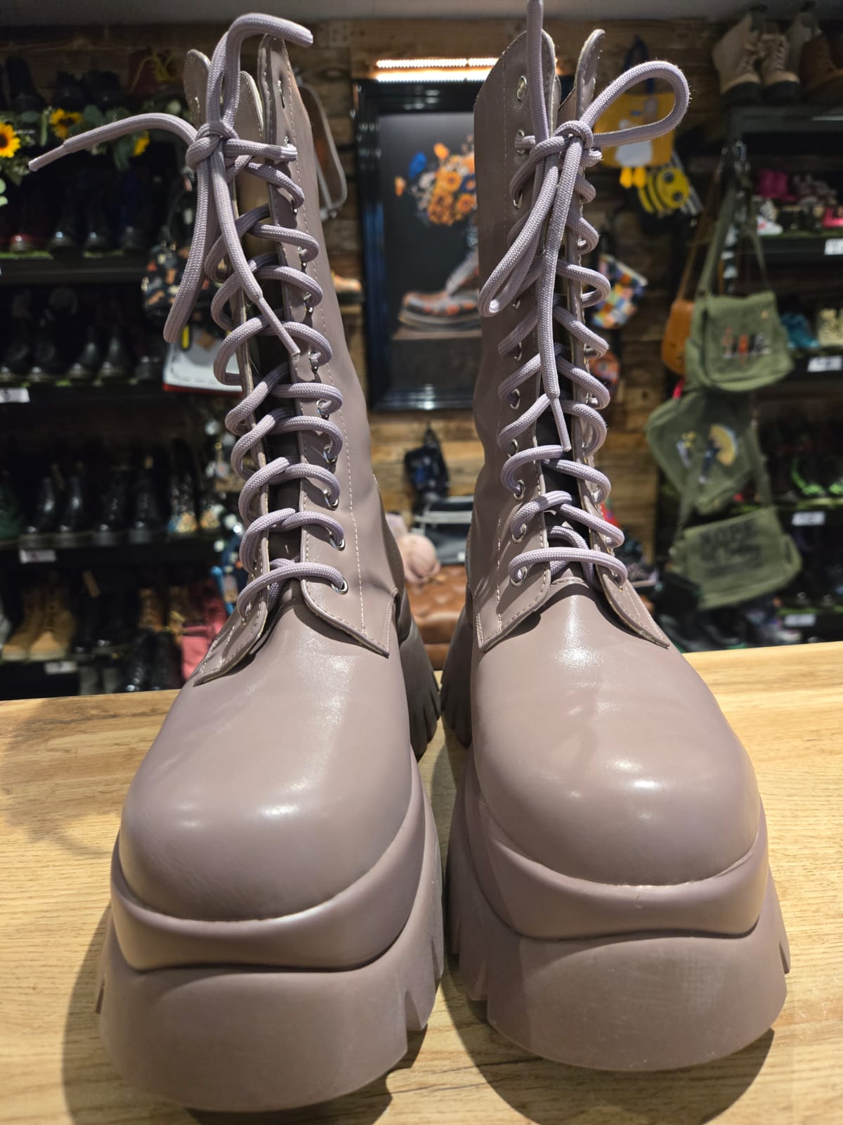 Beige Koi Boots