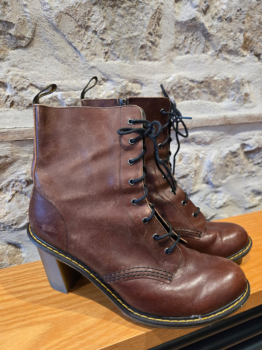 Heeled Brown Boots