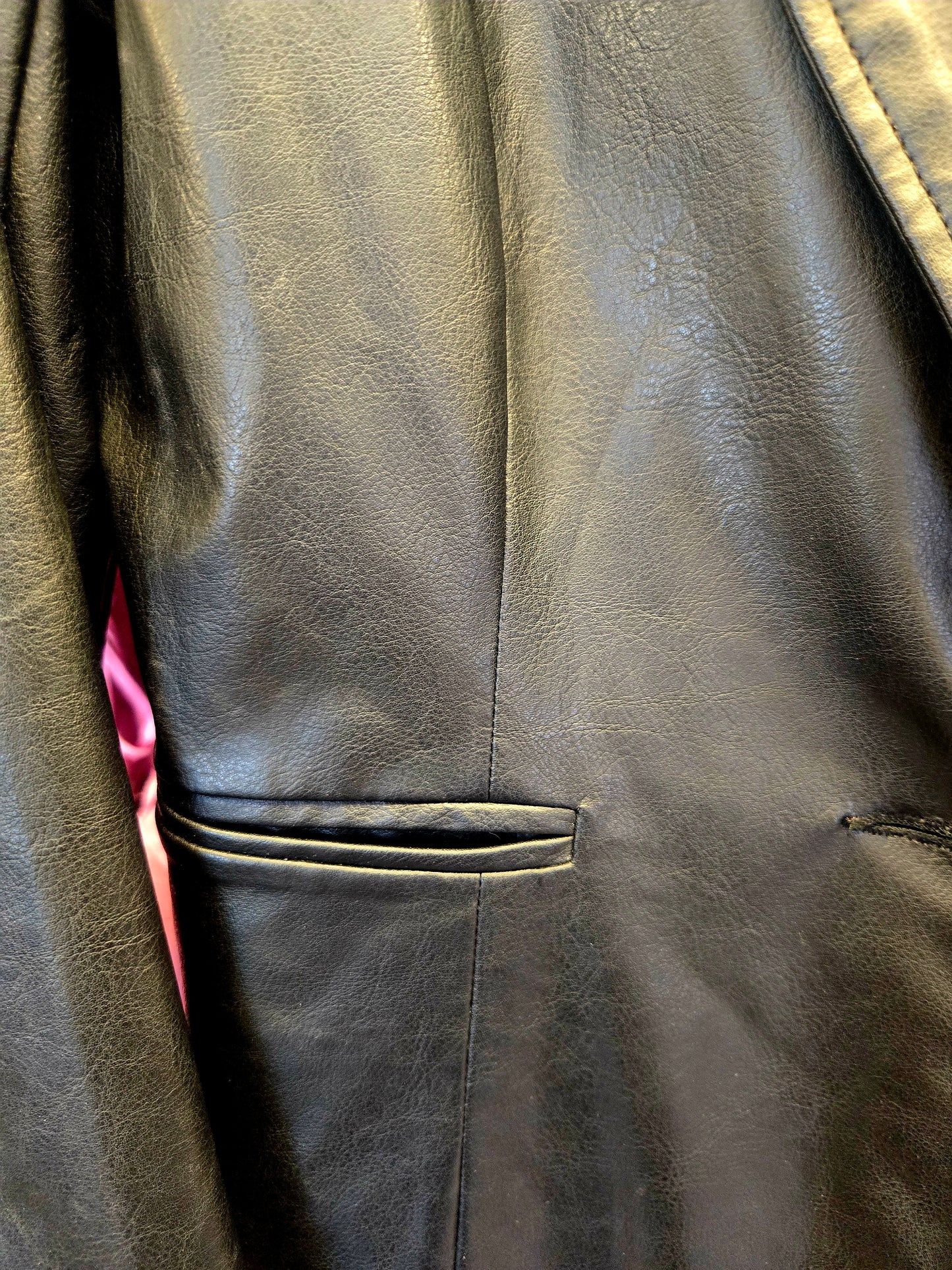 Black leather jacket