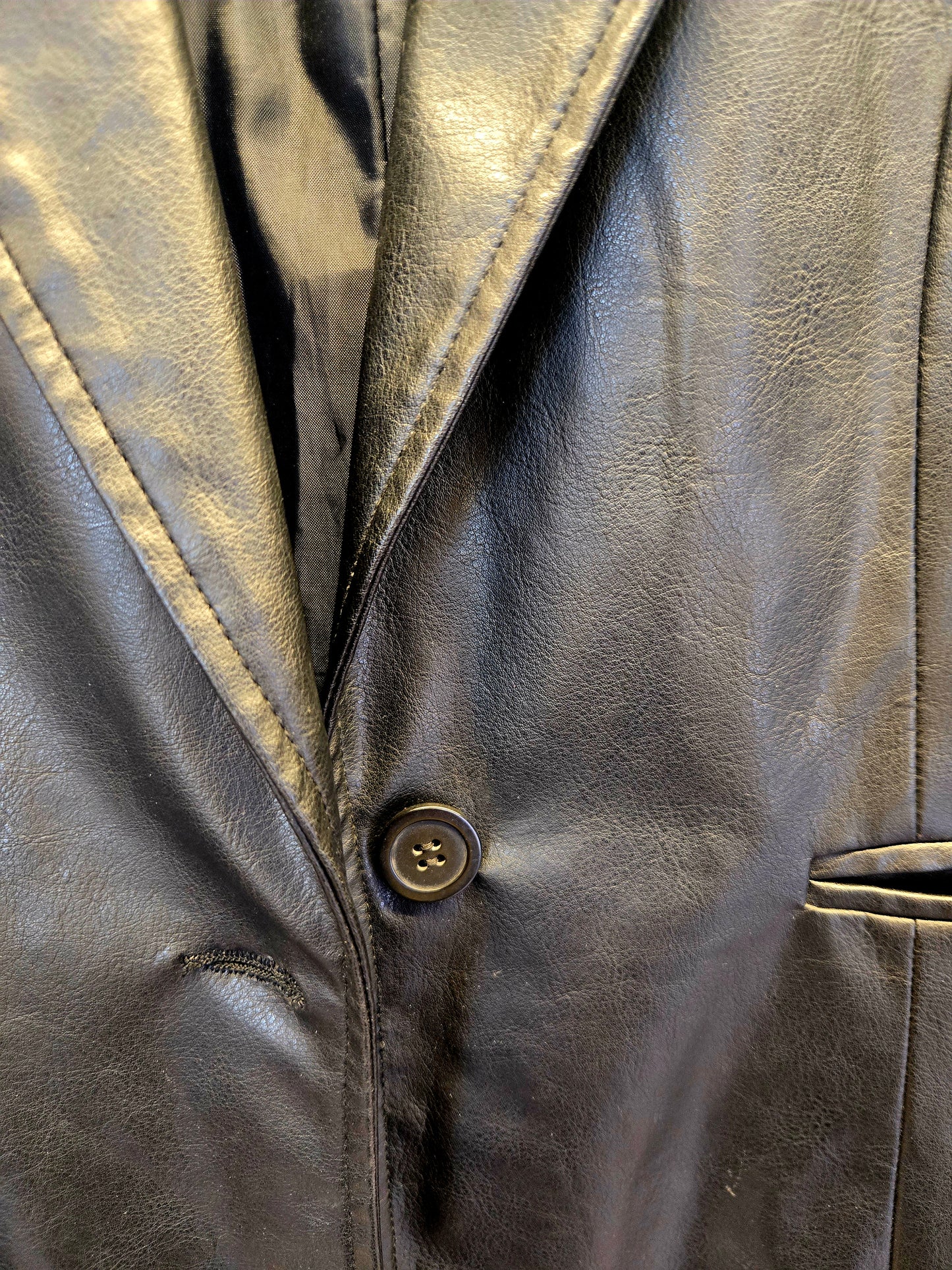 Black leather jacket