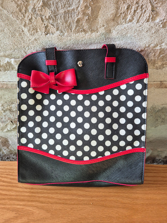 Polka dot handbag